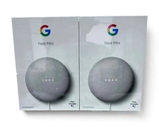 Two NEW Google Nest Smart Mini Speakers 2nd Generation