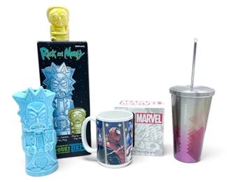 Geeki Tikis Rick  Morty Ceramic Mug Set, Marvel Heros Coffee Mug  Starbucks Steel Tumbler