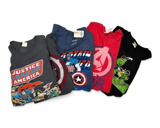 Five Mens 2XL DC Comics  Marvel Comics TShirts Justice League, Captain America,  More