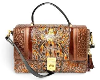 Brahmin Crocodile Skin Handbag