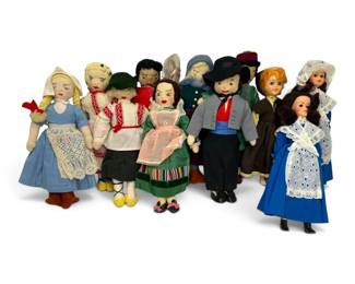 Homemade 12 Standing Dolls