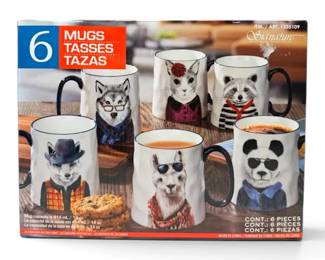 NEW Signature Housewares Incorporated Animal Mug Set