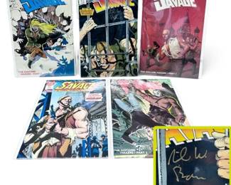 Doc Savage Comic Signed by Mike W Barr  More