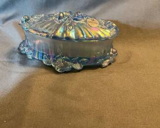 Fenton Heart trinket box