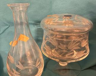 Bud vase and candy dish
