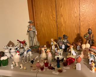 J.R. Ewing watching over the table of trinkets