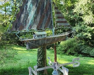  Sailboat weathervane