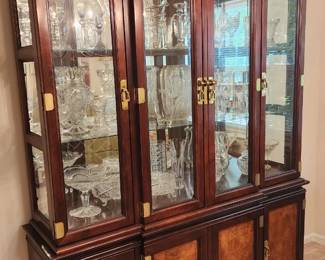 Some items in the cabinet are not included in the sale.  Thank you. 