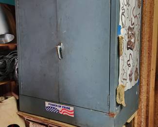  Metal storage cabinet
