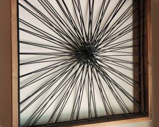  Modern sunburst wall sculpture