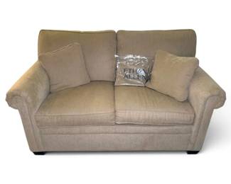 Ethan Allen Beige Loveseat