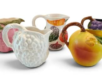 Ceramic FruitThemed Pitchers