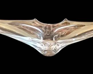 Stretched 26 Art Glass Centerpiece Bowl Made In France