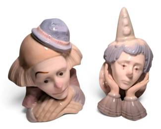 Paul Sebastian Porcelain Clown Busts