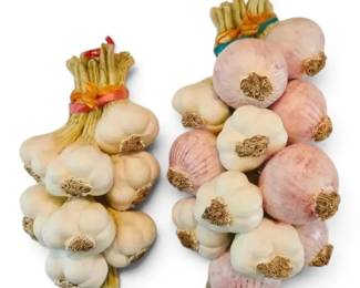 Decorative Ceramic Hanging Onions Garlic Cloves