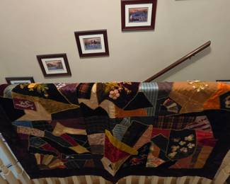 Antique Crazy Quilt from the late 1800s