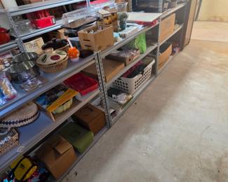 Metal shelving - must pick up after the sale!