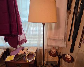 Floor lamp with marble bulb Accent- we have 2 of these