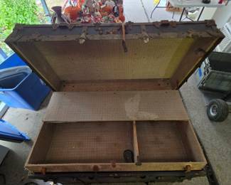 Inside of Steamer trunk