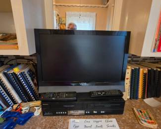 Small TV and a VCR / DVD combo