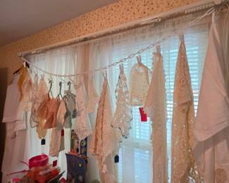 Doilies and vintage / antique baby clothing