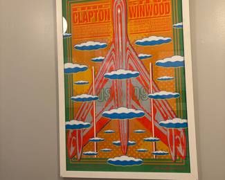 Eric Clapton and Steve Winwood 2009 US Tour Poster by John Van Hamersveld