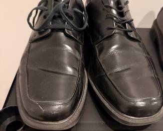 Men's Black Leather Derby Shoes