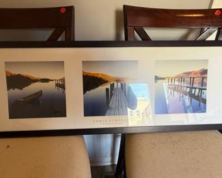 Chris Simpson 'Tranquil Blue' Triptych Print