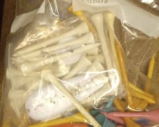Assorted Vintage and Modern Promotional Golf Tees