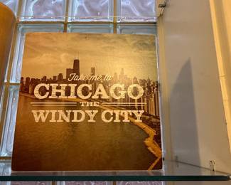 Chicago Skyline Decorative Wood Sign