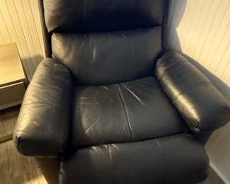 La-Z-Boy Black Leather Recliner