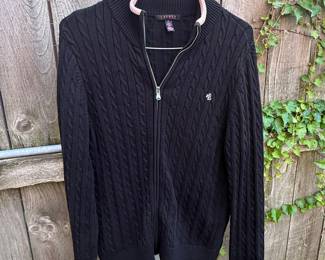 Lauren Ralph Lauren Cable-Knit Full-Zip Sweater