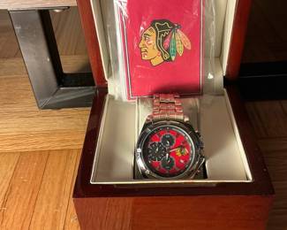 Chicago Blackhawks 2010 Stanley Cup Championship Commemorative Watch and Card Set