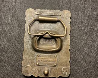 1975 Coca-Cola Bergamot Brass Works Belt Buckle with Bottle Opener
