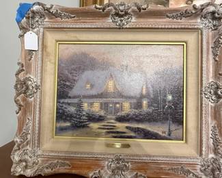 Thomas Kinkade 'Christmas Eve' S/N Limited Edition Canvas