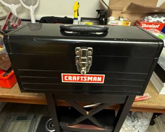 Vintage Craftsman Metal Cantilever Tool Box