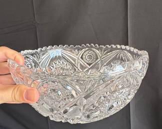 American Brilliant Cut Glass Bowl Riscam5-26-36