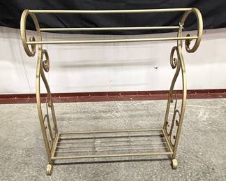 Mario Industries Gold Scrolled Quilt Rack Burhou1-12
