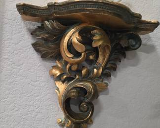 Giltwood Rococo Style Wall Bracket