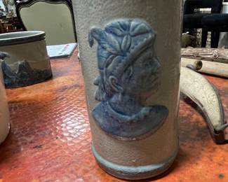 Old Sleepy Eye Stoneware Vase