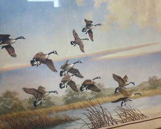 Charles Harper "Canada Geese" Lithograph Print (Joni Buyout?)