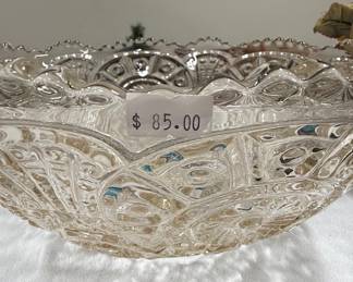 Imperial Glass Broken Arches Punch Bowl Riscam5-26-78