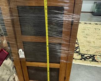 Antique Poplar Pie Safe with Punched Tin Panels JONI