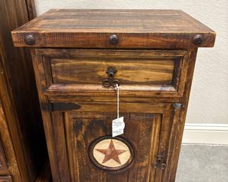 Rustic Lone Star Nightstand