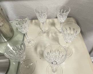 Yugoslavian 24% Lead Crystal Decanter and Cordial Set