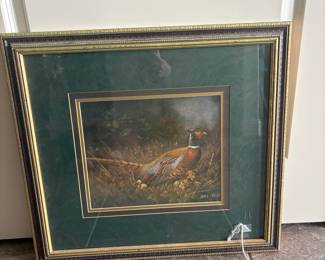 Pheasant in Woodland Print by Jamie Carter (Joani Buyout?)