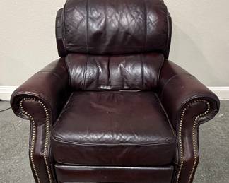 Bradington Young Warner Leather Recliner Burhou1-16