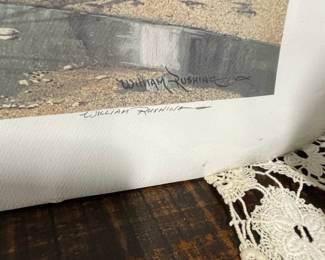 William Rushing Limited Edition Lithograph 'Seclusion'
