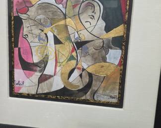 Soleil by Noël, Mixed Media Abstract Painting