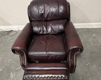 Bradington Young Warner Leather Recliner Burhou1-16